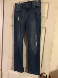 Distressed Girls Tommy Hilfiger Jeans Size 18 Adjustable Waist. Medium Wash. - Picture 1 of 9