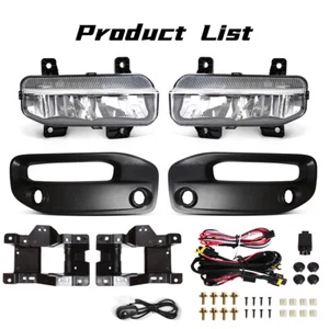 For 2019-2023 RAM 2500 3500 LED Fog Light Wires Switch Bezels Kit LH RH - Picture 1 of 8
