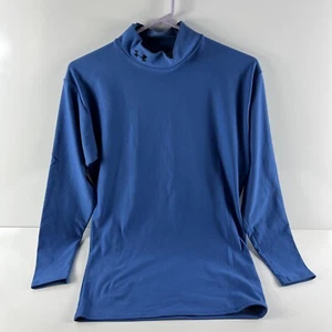 Under Armour Shirt Damen XL hellblau ColdGear Pullover Rollkragen - Bild 1 von 13