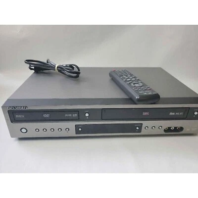 Gravador combo Go-Video DV2130 VCR DVD player testado com controle remoto e manual - Imagem 1 de 4