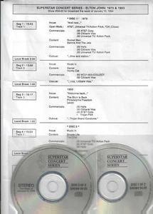 Elton John Superstar Concert Series 2-CD Live Radio Show 1973 & 1993 - Picture 1 of 2