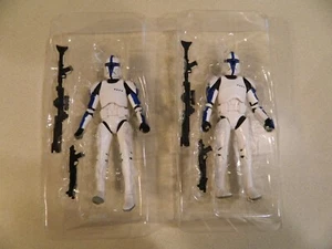 Lot of 2 Star Wars The Black Series Phase 1 Clone Trooper Lieutenant Walgreens - Picture 1 of 3