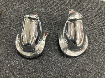 55 56 Chrysler 300 1955 1956 protector de parachoques delantero par de cápsulas cromadas Foto 1 de 4