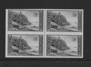 UNITED STATES SCOTT 762 MVLH VERTICAL LINE BLOCK/4 - 1935 7c BLACK ISSUE - Picture 1 of 2