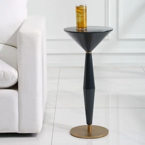 Luster Sleek and Architectural Accent Drink Side Table UTTERMOST 24007 - Picture 1 of 5