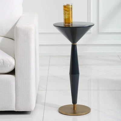 Luster Sleek and Architectural Accent Drink Side Table UTTERMOST 24007 - Image 1 of 4