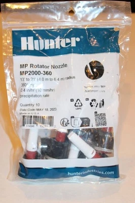 10 Stück Hunter MP Rotator Sprinkler Stream Düse MP2000-360 - NEU - Bild 1 von 3
