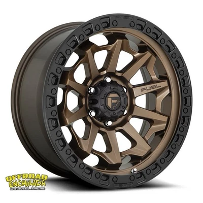 4/ 18x9" 8x6.5" Fuel OffRoad Covert Wheels Dodge Ram Chevy GMC 2500 3500 SLT - Imagem 1 de 3