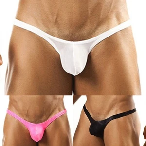 Herren Sexy U-Konvex Solide Niedrige Taille Dessous Tanga Slips Unterwäsche Unterhose - Bild 1 von 17