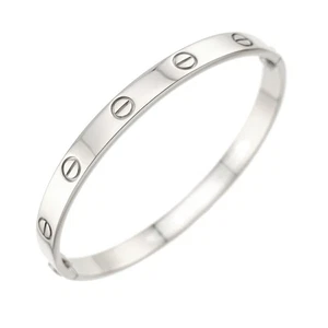 Cartier Love Bracelet Bangle 18K WG 750 Size17 90270417 - Picture 1 of 7