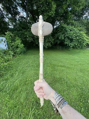 Apache stone warclub-handmade - Image 1 of 4