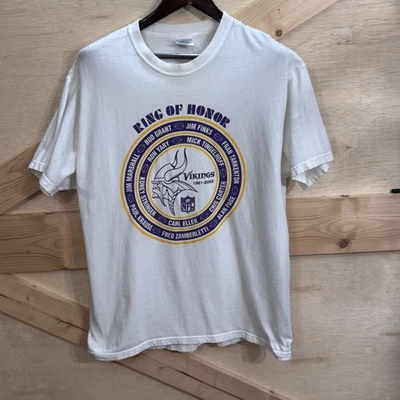 Camisa De Colección Minnesota Vikings Para Hombres Grande Blanca NFL Fútbol Cris Carter Años 2000 Foto 1 de 4