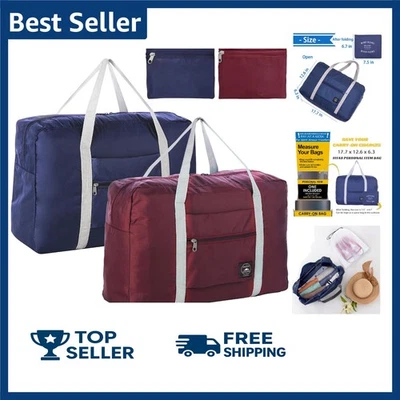 Sacolas de viagem 2 peças bolsa de mão Spirit Airlines item pessoal dobrável... - Imagem 1 de 4