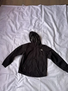 THE NORTH FACE Antora Hooded Rain Jacket Black Size S 7/8 Youth Unisex - Picture 1 of 3