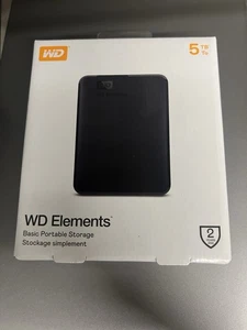 Disque dur portable numérique Western Digital 5 To WDBU6Y0050BBK-EA * Neuf - Photo 1/1