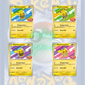 Pokemon Card Pikachu Batik Set Exclusive Indonesia Version SET 4 - Picture 1 of 1