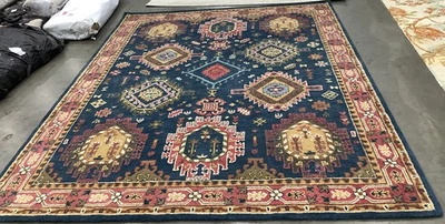 Alfombra AZUL MARINO/ROJO 8'-0" x 10'-0" defecto, precio reducido 1172681885 HG426N-8 Foto 1 de 4