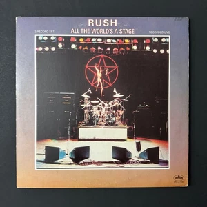 RUSH All the World's a Stage Original Vinyl Record Album Double LP W/ Inner VG+ - Picture 1 of 2