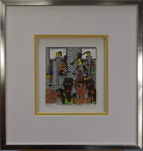 James Rizzi 3D handsigniert "BASKETBALL JONES" Rarität von 1989 - Bild 1 von 3