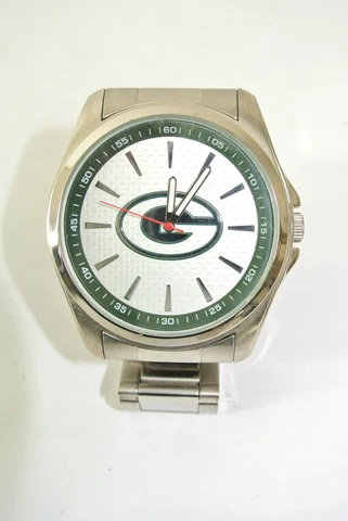 Green Bay Packers Watch Game Time Silver - Needs New Battery Cover