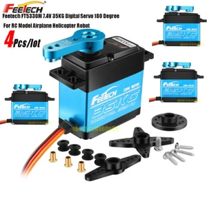 4 pezzi/lotto Feetech FT5330M 7,4 V 35 KG servo digitale 180 gradi per aereo modello radiocomandato - Foto 1 di 12