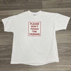 Vagina Security Parodie Hemd Herren 2XL XL weiß Komödie Spruch Meme Text Bier Bar - Bild 1 von 9