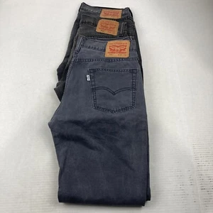 Paket mit 3 Levi's 514 schmalen geraden Herrenjeans schwarz Größe 32 x 29 - Bild 1 von 11