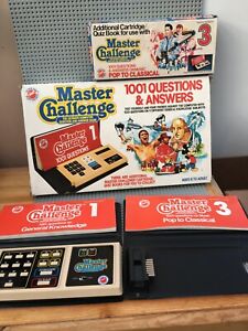 Peter Pan Master Challenge Electronic Quiz Game TESTED 1983 & Extra Question Set