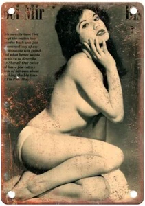 Letrero de metal Follies Girly Magazine Pinup modelo 1961 aspecto retro GM358 - Imagen 1 de 2