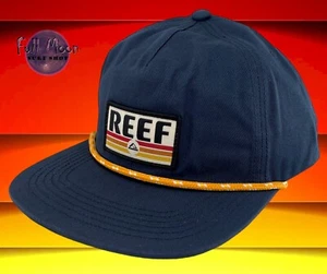 New Reef Newbury 1984 Surf Rope Unstructured Men's Snapback Hat Cap - Picture 1 of 4