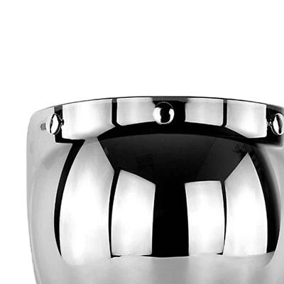 Open Face Helmet Visor, Retro Motorcycle Helmet Bubble Visor, Flip up Face