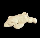 Vtg 9" Russ Berrie Home Buddies Igloo Polar Bear Terry Cloth Plush Bean Bag