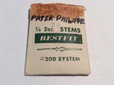 PATEK PHILIPPE CAL 70 WINDING STEM PART #401 BY BESTFIT. VINTAGE NOS.(ITEM 1138) - Image 1 of 4