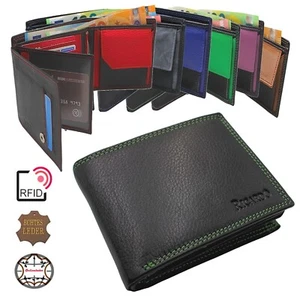 Geldbörse RFID Nappaleder Wallet Echt Leder Portemonnaie Portmonee Geldbeutel - Bild 1 von 38