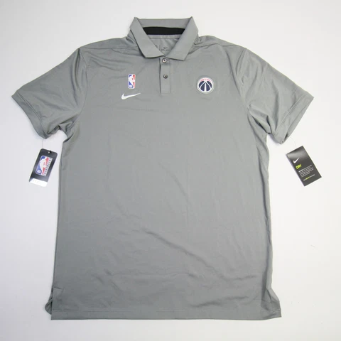 Washington Wizards Nike NBA Authentics Dri-Fit Polo Men's Gray New Cover