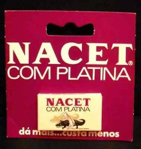 Paquete de 2 hojas de afeitar Nacet Platina vintage de 3 unidades - Imagen 1 de 6