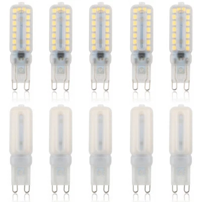 10pcs Dimmable G9 LED Bulbs Lights 220V Spotlights Replace 30W 40W Halogen Lamps - Image 1 of 4