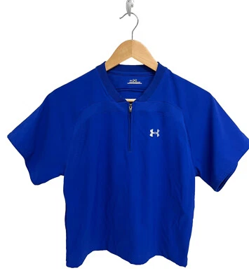 Under Armour Boy's Short Sleeve Bright Blue Athletic Shirt Size YSM - Image 1 of 4