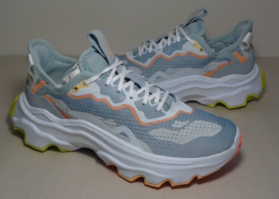 Sorel Size 7 M KINETIC BREAKTHRU DAY LACE Blue White Sneakers Women's Shoes