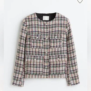 H&M textured weave boucle jacket size large - Picture 1 of 9