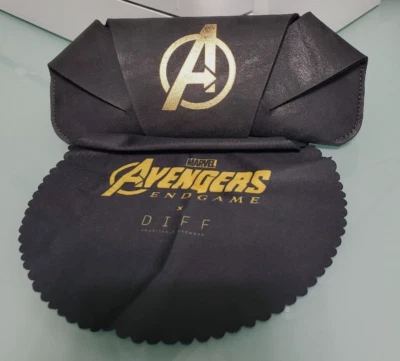 DIFF EYEWEAR X MARVEL AVENGERS ENDGAME LIMITED EDITION SUNGLASSES CASE+CLOTH - Imagem 1 de 4