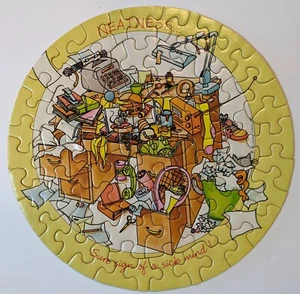 Springbok MESSINESS - SURE SIGN OF NEAT PERSON 60 pc MINI Jigsaw Puzzle NEATNESS - Picture 1 of 11