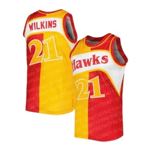 Dominique Wilkins Atlanta Hawks Sports Athletic Team Jersey - Picture 1 of 1