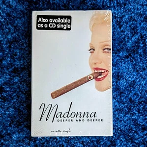 MADONNA SEALED DEEPER AND DEEPER CASSETTE SINGLE TAPE US 1992 Promo Hype Erotica - Picture 1 of 9