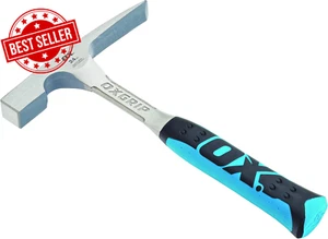 OX Pro 24oz Brick Hammer, Geological Chipping Hammer with Comfortable Grip - Picture 1 of 12