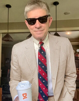 Seersucker Trajes Para Hombre 2 Piezas Verano Negocios Doble Pecho Traje Boda Esmoquin Foto 1 de 4