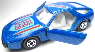 老式 PORSCHE 928 涡轮蓝色 1: 64 压铸 2 3/4 英寸汽车开门 - 香港 — 第 1/4 张图片