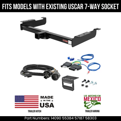 Enganche de remolque para GMC Savana 1500 03-14 con cableado de 5 pines con correa de enchufe USCAR Foto 1 de 4