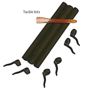 Kit de aparejos de pesca de carpa totalmente negros Zig Aligna espuma cebo zig, alineadores de línea de gancho - Imagen 1 de 2