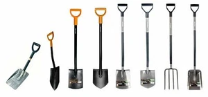 Gärtnerspaten FISKARS Flachspaten Schippe Spade Gartenspaten Spaten Spatengabel - Bild 1 von 9